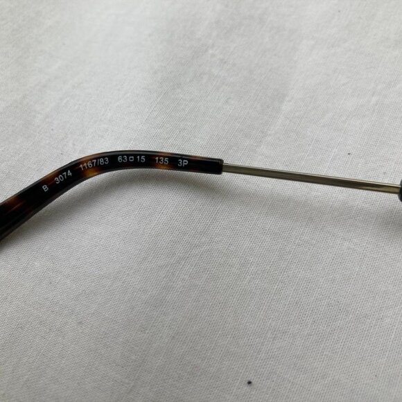 Burberry Men Sunglasses B 3074 1167/83 Aviator Gold Frame - Picture 9 of 14